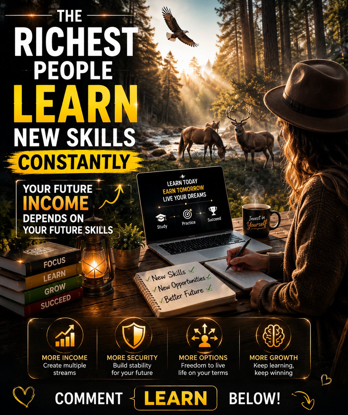 The richest people learn new skills constantly